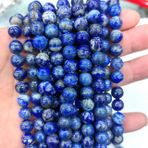 KIZAMI 37-110 adet 3-10 mm Lapis Lazuli Yuvarlak Tam Taş Boncuklar Yüksek Değerli Taşlar ve Kaliteli Cilalı Doğal Taşlar Kendin Yap Takı Yapımı için, El Sanatları Projeleri