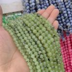 KIZAMI 37-62 adet Gevşek Üzüm Taşı Yuvarlak Değerli Taş Boncuklar Kendin Yap Bilezik Yapımı için 6-10 mm, Pürüzsüz Kaplama, Parlak Doğal Takı Boncukları, Çok Renkli