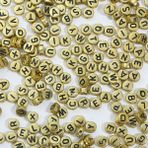 KIZAMI 500 Adet Akrilik Harf Boncuk, 4 x 7 mm Düz Yuvarlak Harf Boncukları Renkli Alfabe ve Rakam Boncukları Bileklik Çocuk Projeleri, El İşi için