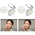 Kızarık Görünümü Azaltarak Makyajı Sabitleyen Ultra Hafif Pudra Airy Pot Pressed Powder (Mint) (2 Paketi) - Option-1
