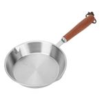 Kızartma tavası Küçük 16cm, Paslanmaz çelik Tava kızarmış Yumurta tavası Yumurta Jambon Dilimleri Biftek Için Paslanmaz çelik Tava, Her türlü Soba Için Küçük üniversal Tava (12cm)