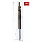 Kızdırma Bujisi 11V Peugeot 407-607-807-4007 2.2 Hdı 06> Cıtroen C-Crosser-C5-C6-C8 2.2 Hdı (4 Ad )