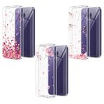 KJYLPO Nokia 235 4G 2024/Nokia 220 4G 2024 için 3 Paket Kılıf, İnce Yumuşak TPU Şeffaf Tampon Silikon Darbeye Dayanıklı Koruyucu Kılıf Tasarım Pembe
