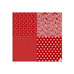 KK Foulard & Scarf Kırmızı Twill Saten Fular 57*57 cm