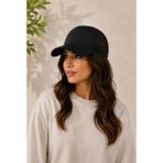Kkdstock Fileli Yazlık Pamuklu Şapka Hava Alan Terletmez Ayarlanabilir Unisex Kep - Standart - Siyah