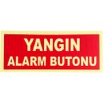 Kkdstock Fosforlu Fotolümen Yangın Alarm Butonu Levhası Bant Hediyeli - 1 Adet