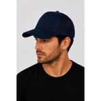 Kkdstock Unisex Ayarlanabilir Fileli Terletmez Poly Gabardin Şapka - Standart - Lacivert