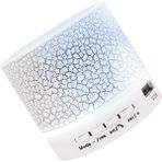Kkmoon Beyaz 7 Renkli Işıklı Mini Kablosuz Bluetooth Hoparlör