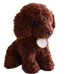 KKmoon Toptan Simülasyon Oyuncak Köpek Peluş Oyuncak Bebek (Yurt Dışından) - Koyu Kahverengi
