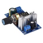 KKPLZZ LM317 Ayarlanabilir Voltaj Regülatörü Güç Kaynağı Kartı Dijital Voltaj Göstergesi