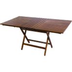 KL BAHÇE MOBİLYA Atina Katlanır Masa – Pratik Kullanım ve Doğal Şıklık - Ceviz - 80x140x74 cm
