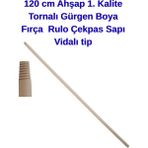 Kl Home 120 cm Ahşap Gürgen Sap Çek Pas Fırça Rulo Boyama Sirik Sap Profesyonel Kalite