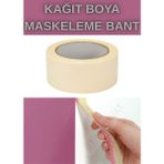 Kl Home 1ADET- Kağıt Bant - 48MM x 35MT Boya Maskeleme Bandı Kağıt Bant