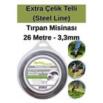 KL HOME 3.30 mm / Extra Çelik Telli BAHÇE ÇİM OT TIRPAN MİSİNASI