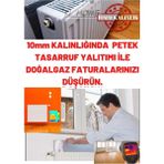 Kl Home 4 Adet 10MM Kalınlık Tasarruf Için Kalorifer Petek Arkası Isı Yalıtım Levhası-Doğalgaz Faturan Düşür