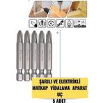 Kl Home 5 Adet Ph2 50 mm Şarjlı Matkap Vidalama Aparatı Seti ile Pratik ve Hızlı Kullanım