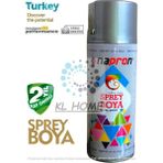 KL Metalik Gri Renk Uygun Büyük Boy 400 ml Sprey Boya - 400ml