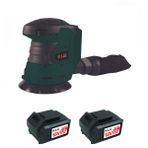 Kl Pro KLEZ18-50 18 V 5.0 Ah 125 mm Çift Akülü Şarjlı Eksantrik Zımpara