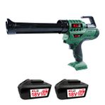 KL PRO Klpro Klst18e-80 Şarjlı Silikon Tabancası 18v 8.0ah. Çift Akülü Sosis/kartuş Tip Yeşil