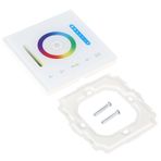 Klanata Duvara Monte Akıllı Dimmer Anahtarı, RGB+CCT LED Şeritler için Dokunmatik Panel Denetleyicisi, DC12V-24V Kısılabilir Aydınlatma ile Uyumlu