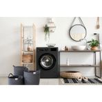 Klappe Design , Jüt, Hasır, Oyuncak Sepeti, Eşya Sepet, Çamaşır Sepeti, Kirli Sepeti, Saksı Sepet - 20x26 - Antrasit