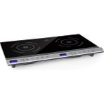 Klarstein Cucinata Çift Gözlü Indüksiyonlu Ocak, 3100 W, Cam Seramik, Gümüş - Siyah
