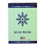 Klas 0163 No 3 36 Yaprak Spiralli Beyaz Kareli Bloknot