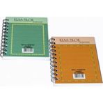 Klas 0521 No 1 72 Yaprak Yandan Spiralli Beyaz Kareli Bloknot