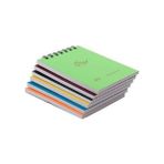 klas a7 bloknot spiralli pp kapak no:1 kareli 60 yaprak 24 lü 3201 (1 paket 24 adet) - Karışık - Not Defteri