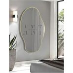 Klas Boy Ayna / Duvar Boy Aynası / Salon Aynası / Konsol Aynası / Hol Aynası / 150 x 80 cm - Altın
