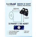 Klas Rulo Premium 56X14 Termal Posrulo 50'li(5paket) Yeni Nesil Yazarkasa Pos Rulosu