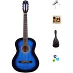 Klasik 4/4 Mavi Gitar Seti