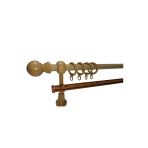 Klasik Ahşap Rustik Perde Askısı Tek Raylı 28 Mm Boru Meşe