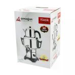 KLASİK ÇAY SETİ=DEMLİK - SU KAZANI ELEKTRİKLİ SEMAVER 60 BARDAK 6LT - TEK MUSLUK 1500W GİZLİ REZİSTANS (5224)