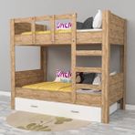 Klasik Ceviz Ranza Mdf - Beyaz - 100 x 100 cm