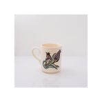 Klasik Çini Desenli Mug Kupa - Beyaz - Antrasit - Kırmızı