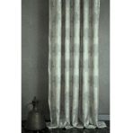 Klasik Damask Desen Sık Pile Fon Perde, Gri, 150X260