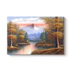 Klasik Doğa Manzara Tablosu 90 x 60