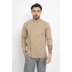 Klasik Düz (Basic) Aşçı Şef Ceket Aşçı Uniforma (Chef Ceket) Personel Kıyafeti - Bej - 2XL