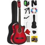 Klasik Gitar 4/4 Yetişkin Boy, Renkli ve Ayarlı, Full Set, CG-395RD - Açık Gri - Seçenek 1