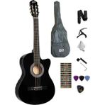 Klasik Gitar Kesik Kasa Sap Ayarlı Kılıf Askı Pena Sticker Burgu Çevirici Sileme Bezi Ayar Alyanı - Siyah