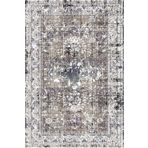 Klasik Gri Salon&Oturma Odası Yolluk&Yatak Odası Dijital Baskılı Makinede Yıkanabilir Kaymaz Taban Saçaklı Halı HK018