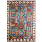 Klasik Kahve Renkli Salon&Oturma Odası&Yolluk Dijital Baskılı Makinede Yıkanabilir Kaymaz Taban Saçaklı Halı HK060