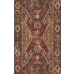 Klasik Kahverengi Salon&Oturma Odası&Yolluk Dijital Baskılı Makinede Yıkanabilir Kaymaz Taban Saçaklı Halı HK007