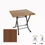 Klasik Katlanır Masa 70X70 Cm - (Werzalit, Wermodin Ve Allzalit Tabla) - Koyu Ahşap