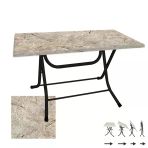 Klasik Katlanır Masa 80X120 Cm - (Werzalit, Wermodin Ve Allzalit Tabla) - Scala Marble