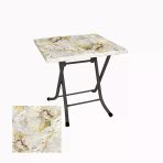 Klasik Katlanır Masa 80X80 Cm - (Werzalit, Wermodin Ve Allzalit Tabla) - Gold