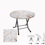 Klasik Katlanır Masa Yuvarlak (70 Cm Çap) - (Werzalit, Wermodin Ve Allzalit Tabla) - Gold