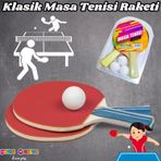 Klasik Masa Tenisi Raketi - Okul İçin Masa Tenisi Raketi - Tenis Oyuncakları - Masa Tenisi Oyunu - R