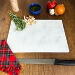 Klasik Mermer Desenli | Cam Kesme Tahtası - Cam Kesme Tablası | - 20 x 30 cm